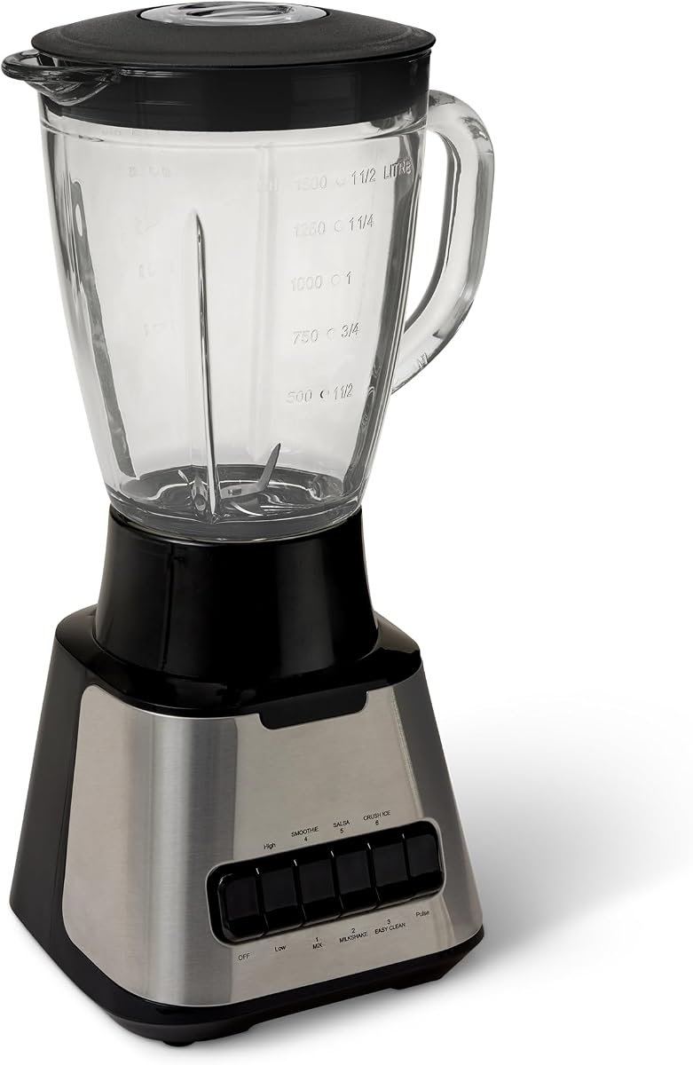Amazon Basics 700W Countertop Blender with 6-Cup Glass Jar