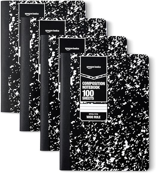 Amazon Basics Composition Notebook 4 Pack