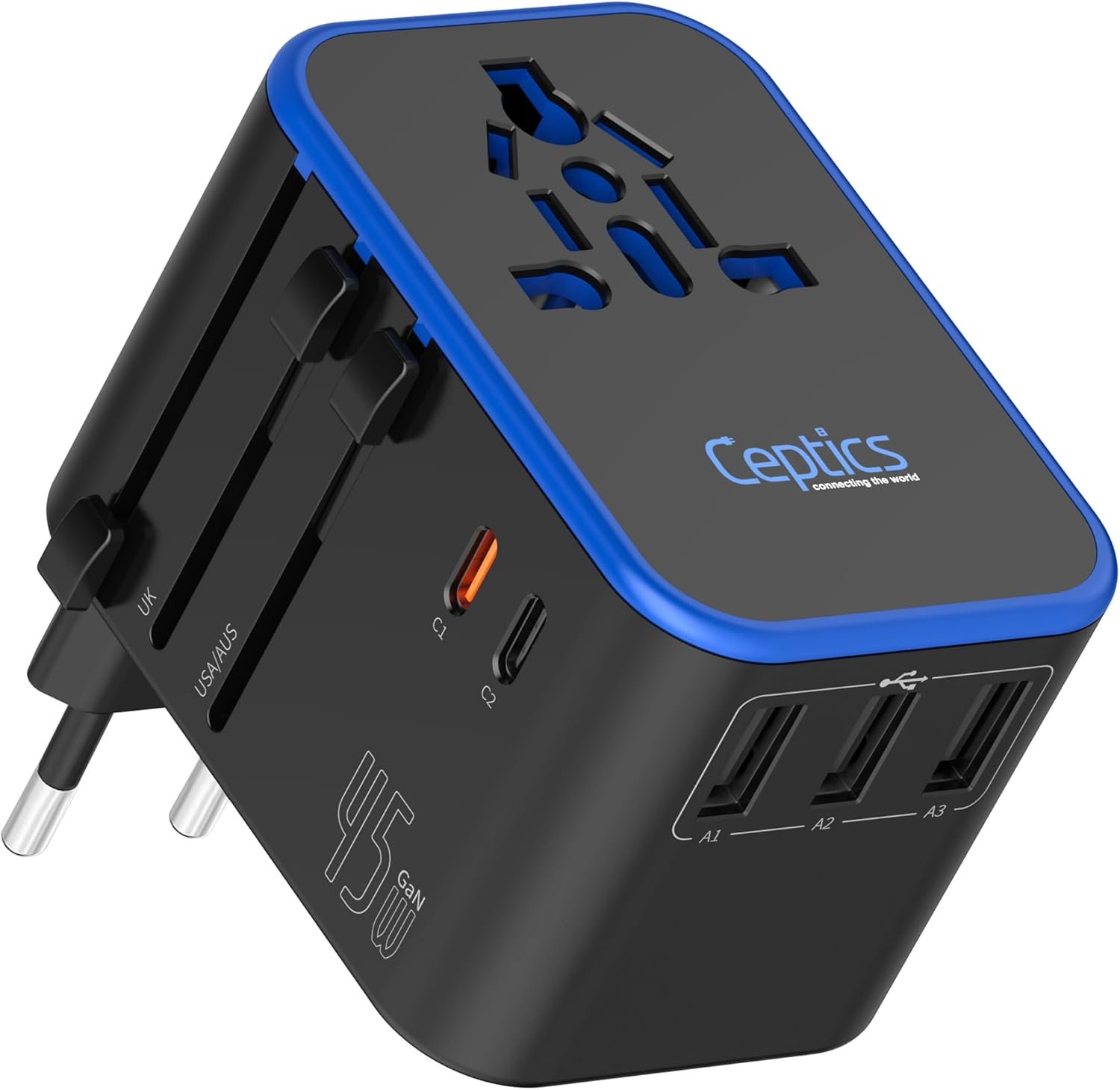 Ceptics 45W Universal Travel Adapter