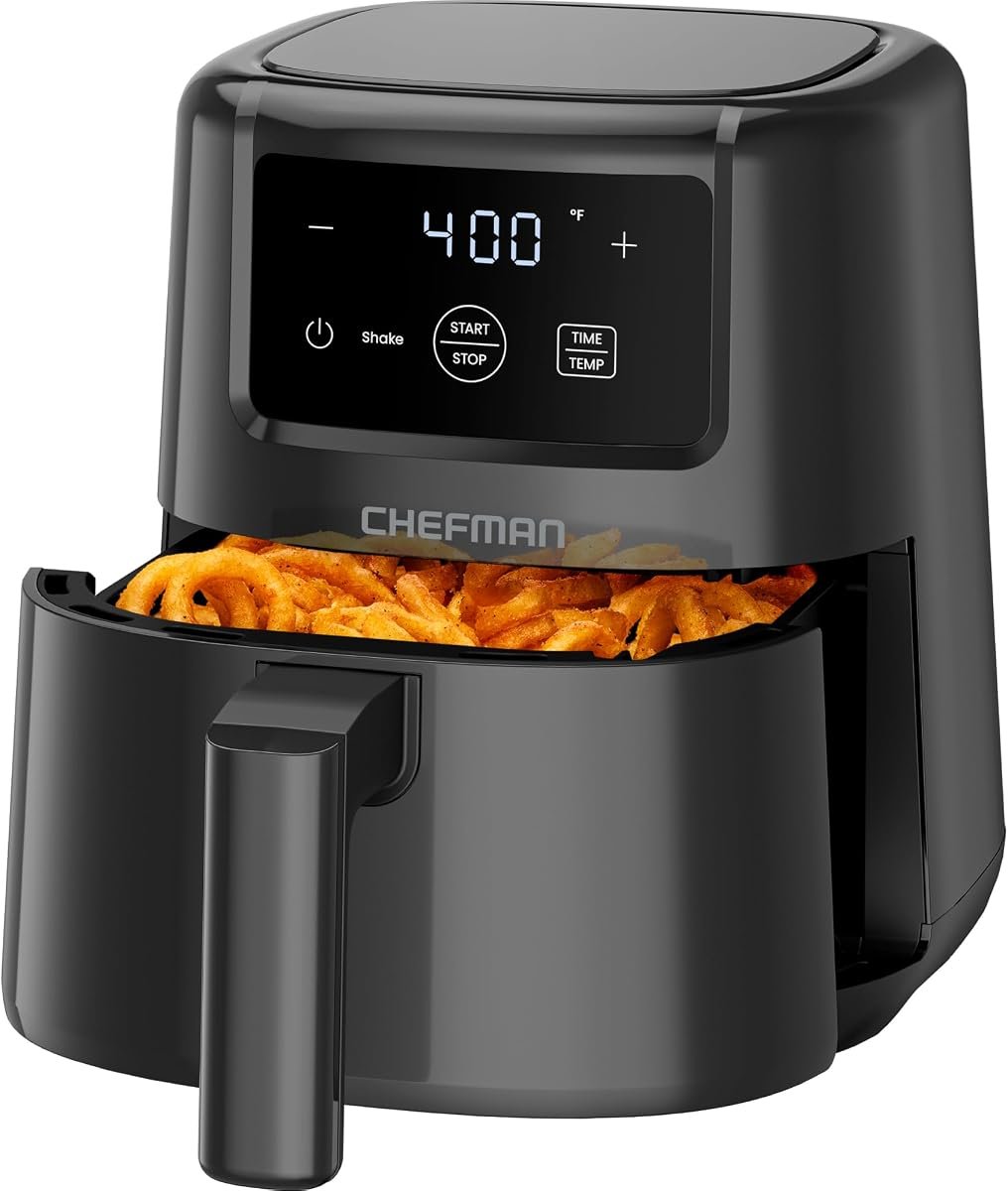 CHEFMAN 2 Qt Mini Air Fryer, Digital Space-Saving Compact