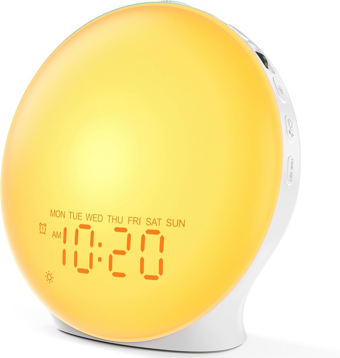 JALL Sunrise Alarm Clock with White Noise and Light Modes