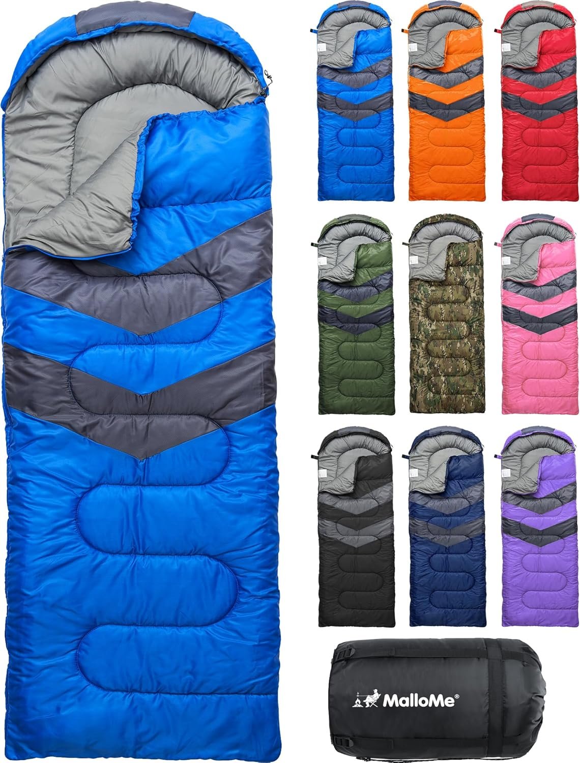MalloMe Sleeping Bag for Adults and Kids