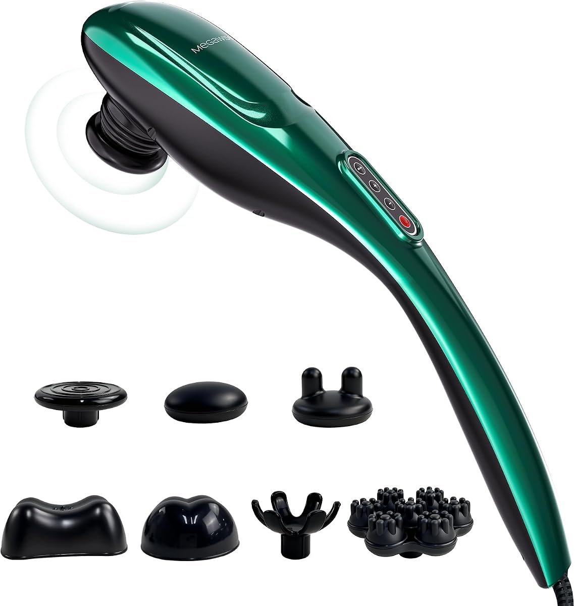 MEGAWISE Handheld Deep Tissue Neck Back Electric Massager