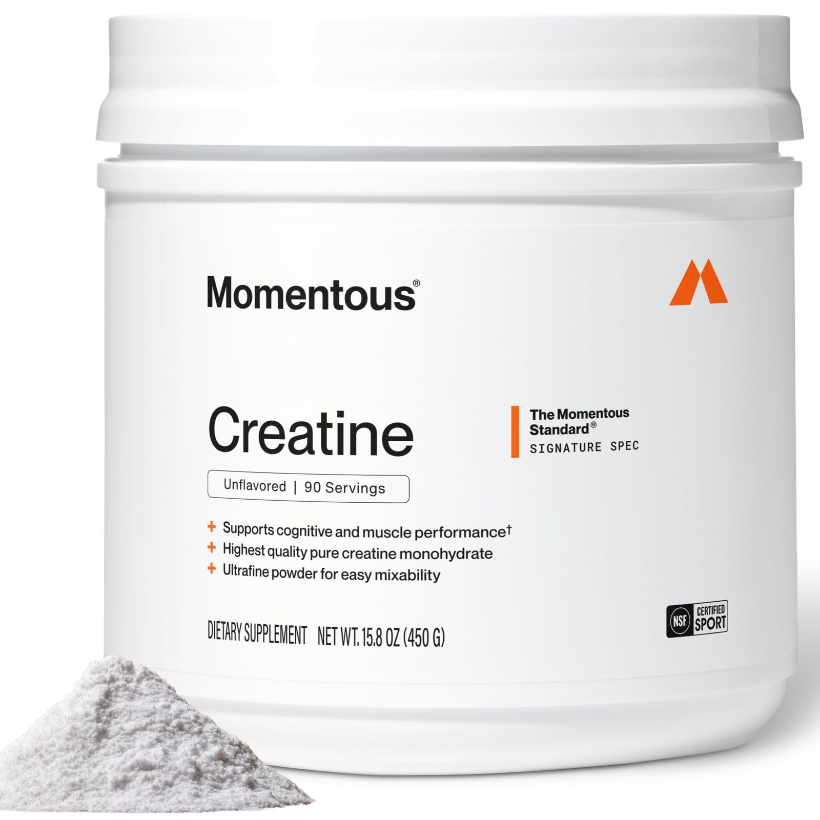 Momentous Creatine Monohydrate (90 Servings)