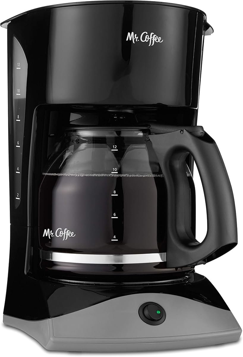 Mr. Coffee 12-Cup Coffee Maker with Auto Pause and Glass Carafe