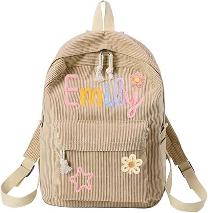 Personalized Corduroy Backpack for Kids