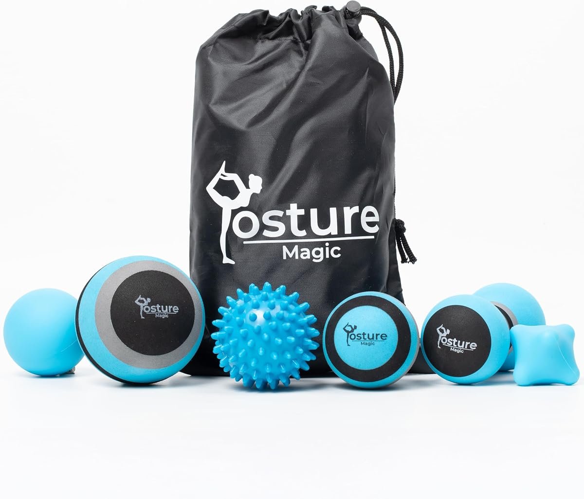 Posture Magic Massage Ball Set, 6 Piece