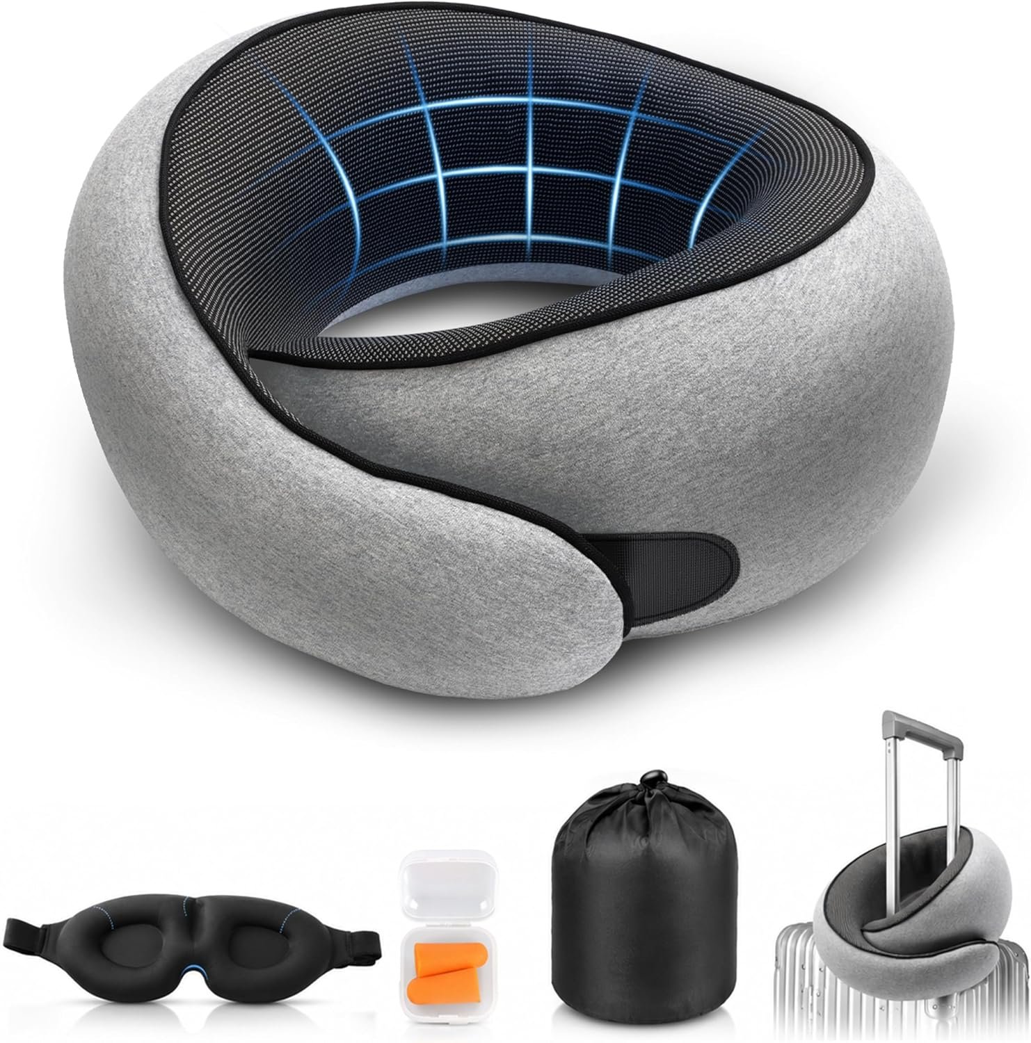 Purroch G-Shape Memory Foam Travel Pillow
