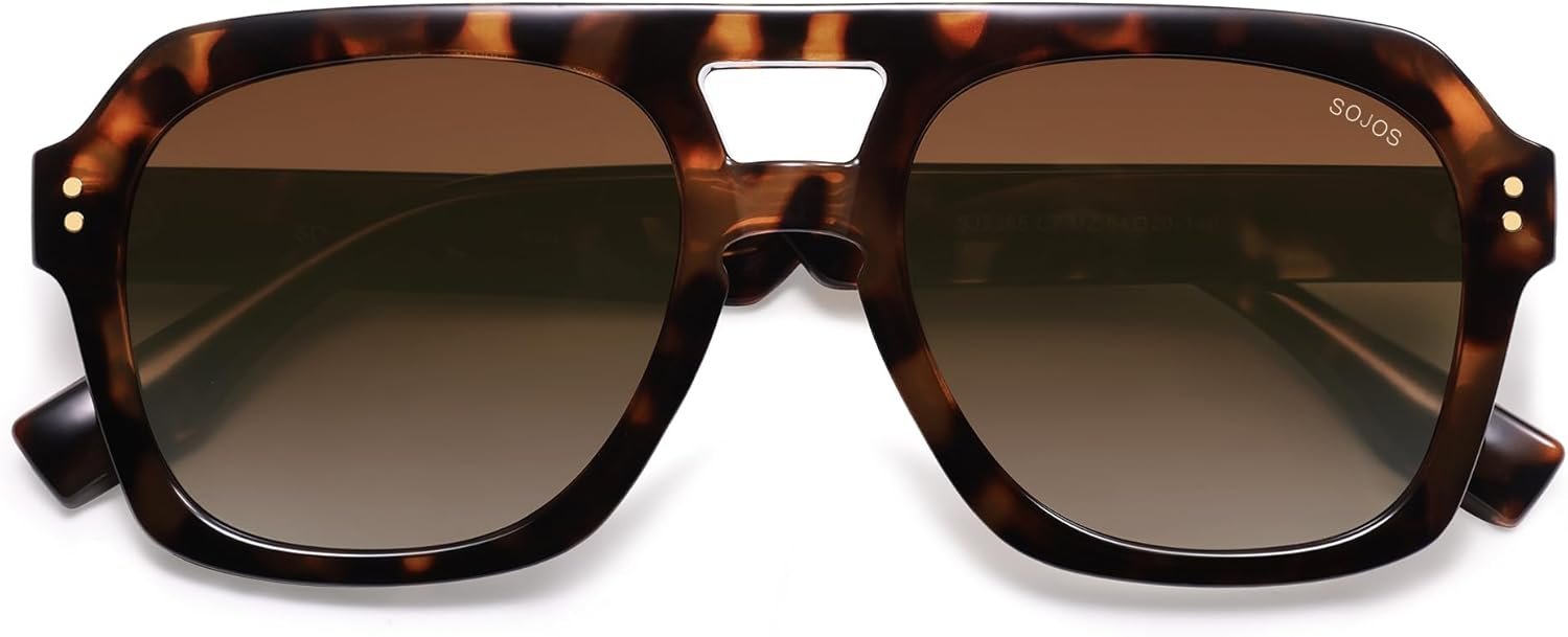 SOJOS Retro Polarized Aviator Sunglasses