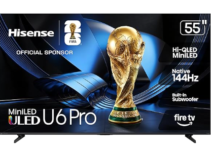 Hisense 55-inch U6 Pro Series Mini-LED ULED TV