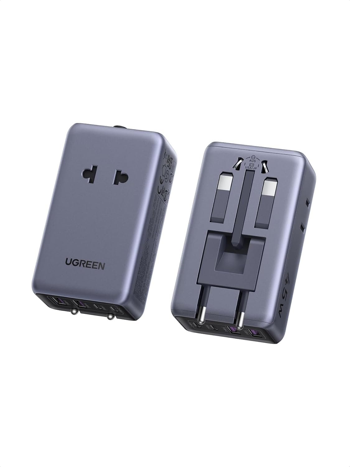 UGREEN 45W 6-Port Universal Travel Adapter