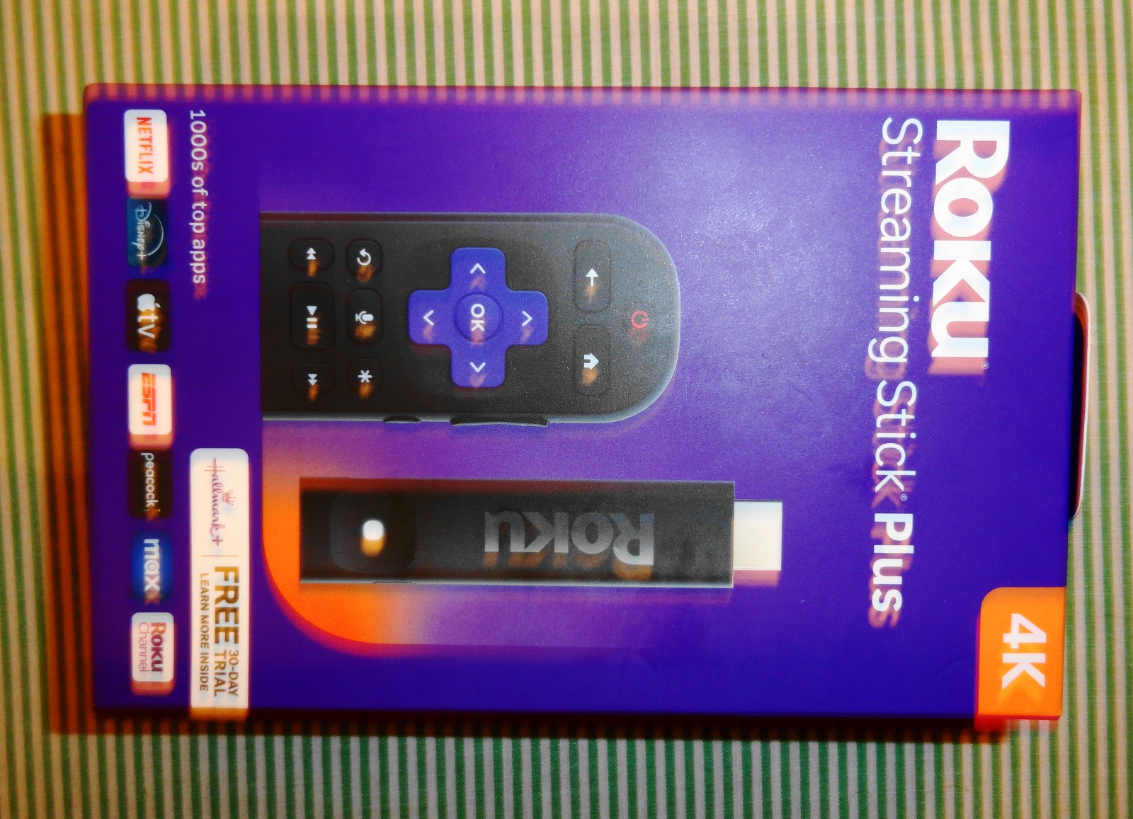 Roku Streaming Stick Plus 4K in retail box