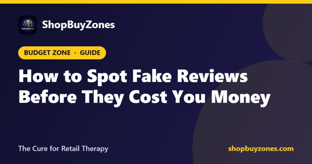 How to Spot Fake Reviews Before They Cost You Money