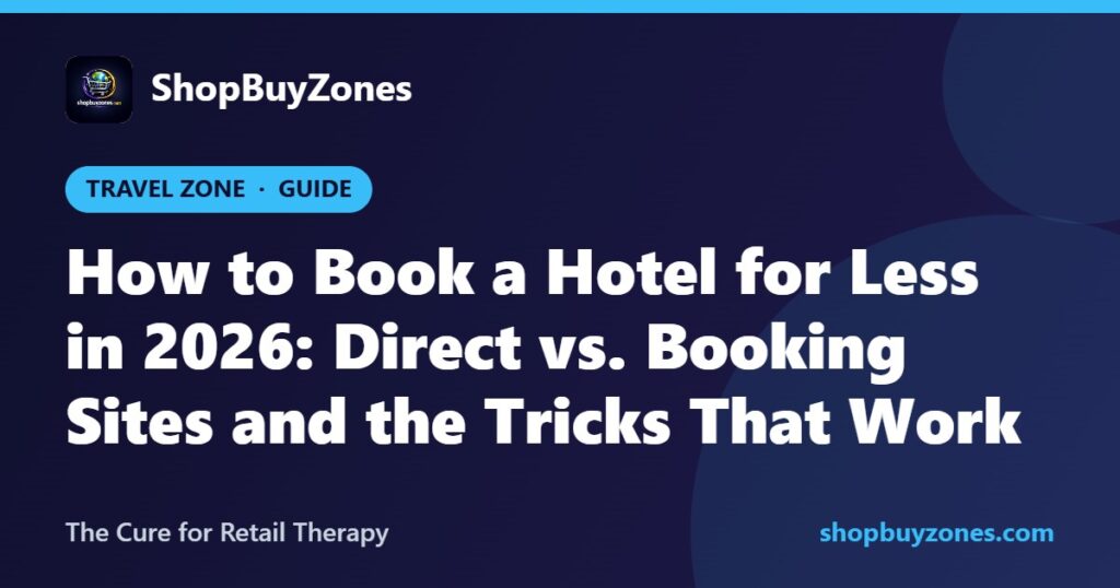 How to Book a Hotel for Less in 2026: Direct vs. Booking Sites and the Tricks That Work How to Book a Hotel for Less in 2026: Direct vs. Booking Sites and the Tricks That Work