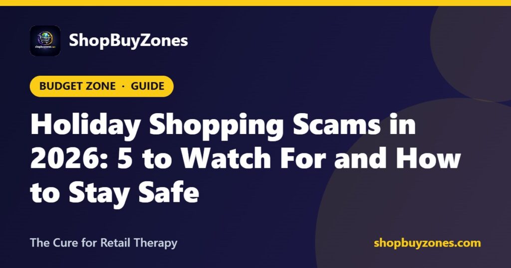 Holiday Shopping Scams in 2026: 5 to Watch For and How to Stay Safe