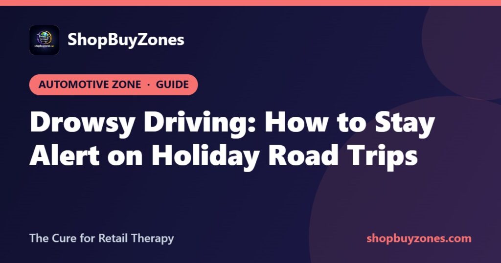 Drowsy Driving: How to Stay Alert on Holiday Road Trips